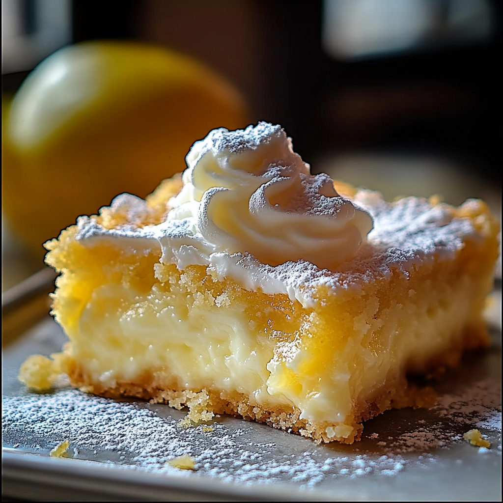 4-Ingredient Lemon Cream Cheese Dump Cake