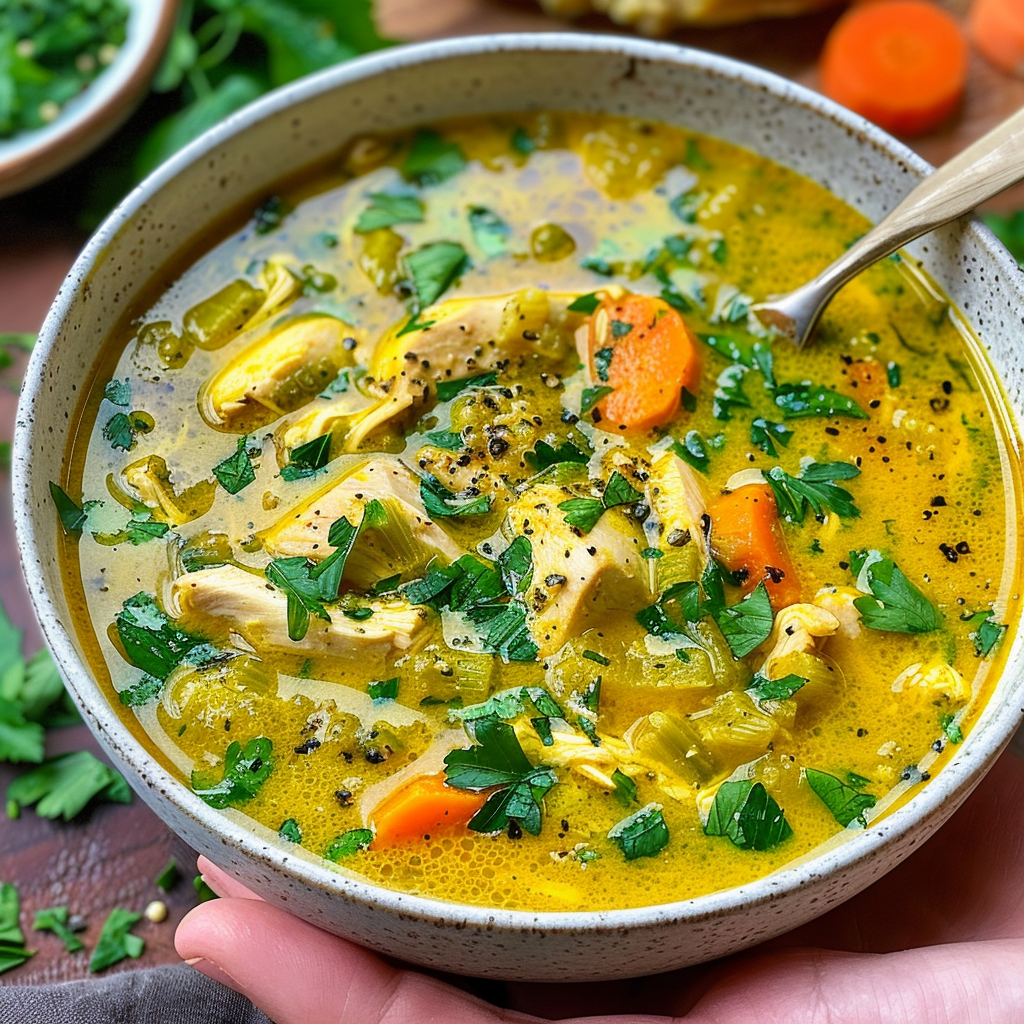 Anti Inflammatory Turmeric Chicken Soup