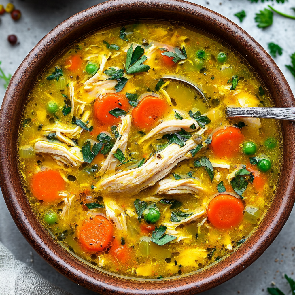 Anti Inflammatory Turmeric Chicken Soup