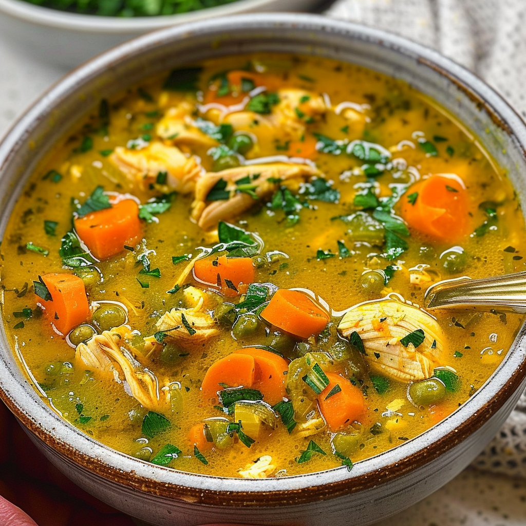 Anti Inflammatory Turmeric Chicken Soup