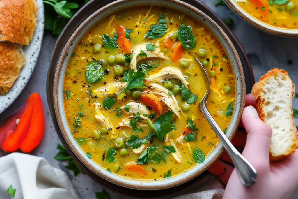 Anti Inflammatory Turmeric Chicken Soup