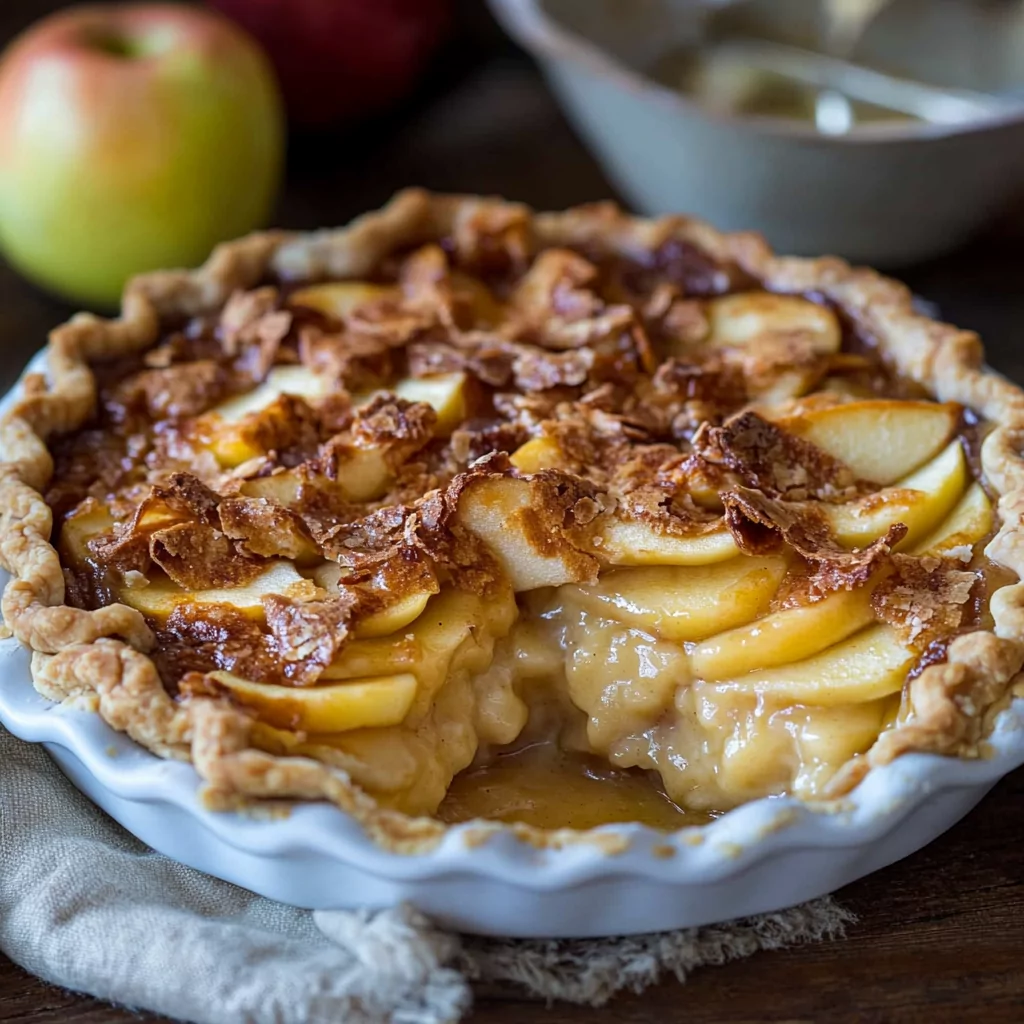 Apple Buttermilk Custard Pie