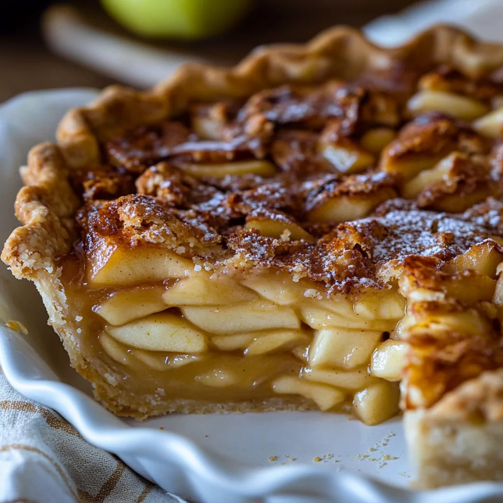 Apple Buttermilk Custard Pie