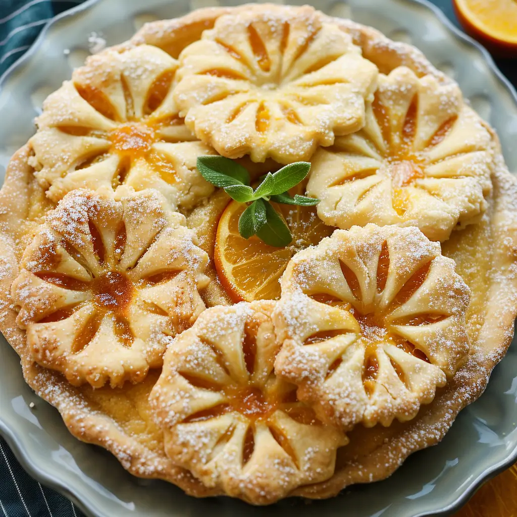 Apricot Sugar Cookie Pies