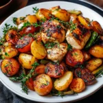 Autumn Chicken Dinner with Roasted Vegetables