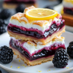 Blackberry Lemon Curd Bars