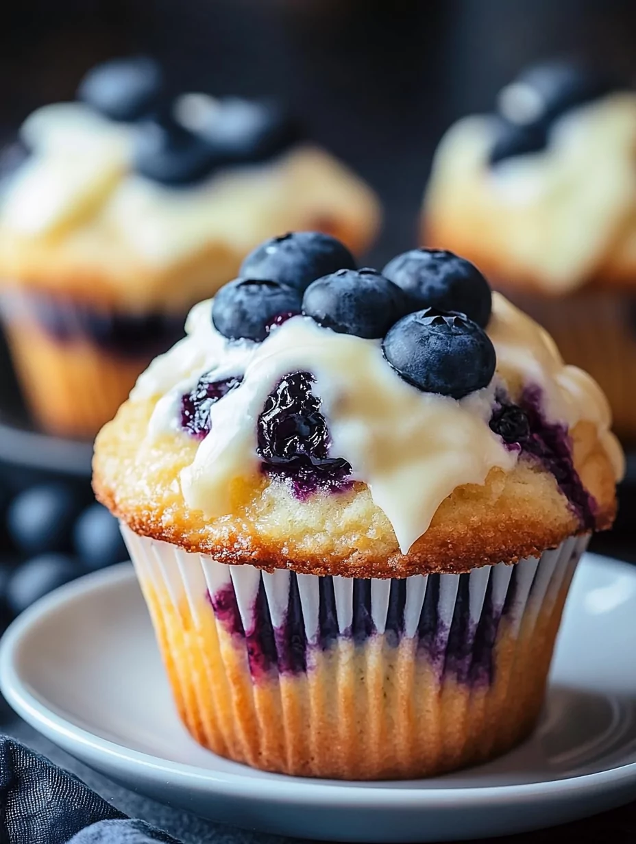 Blueberry Cream Cheese Muffins