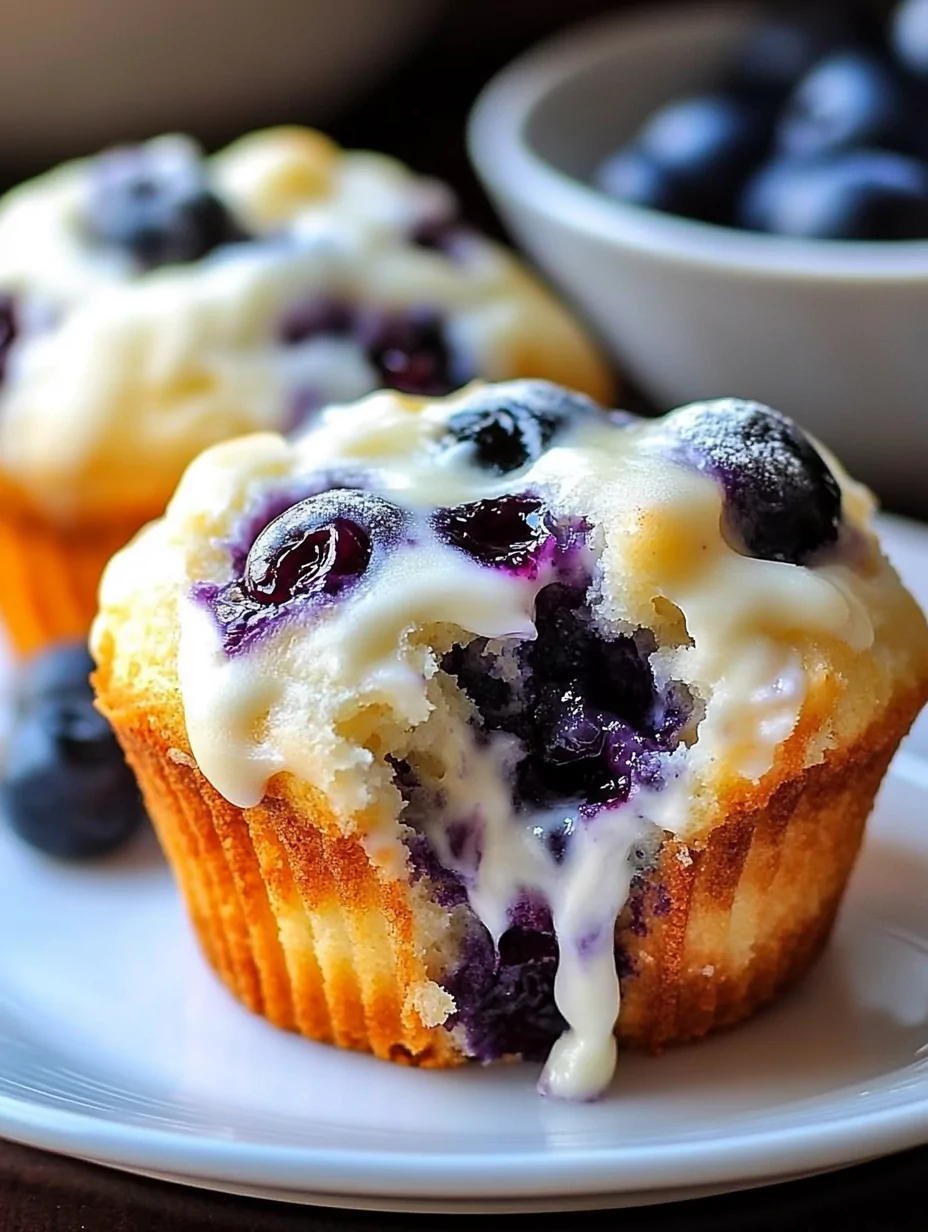 Blueberry Cream Cheese Muffins