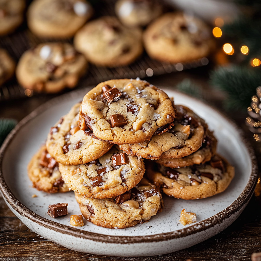 Brown Butter Toffee Cookies