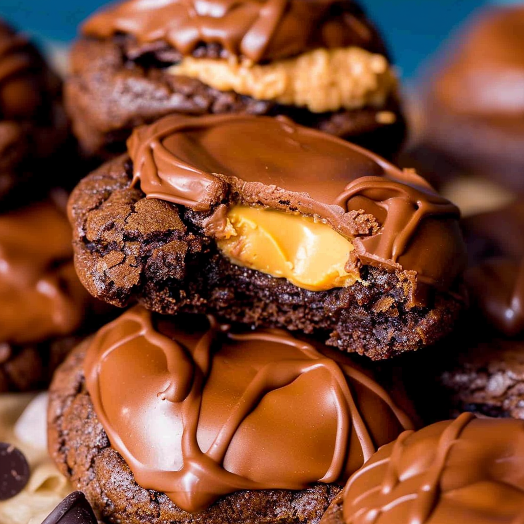 Buckeye Brownie Cookies