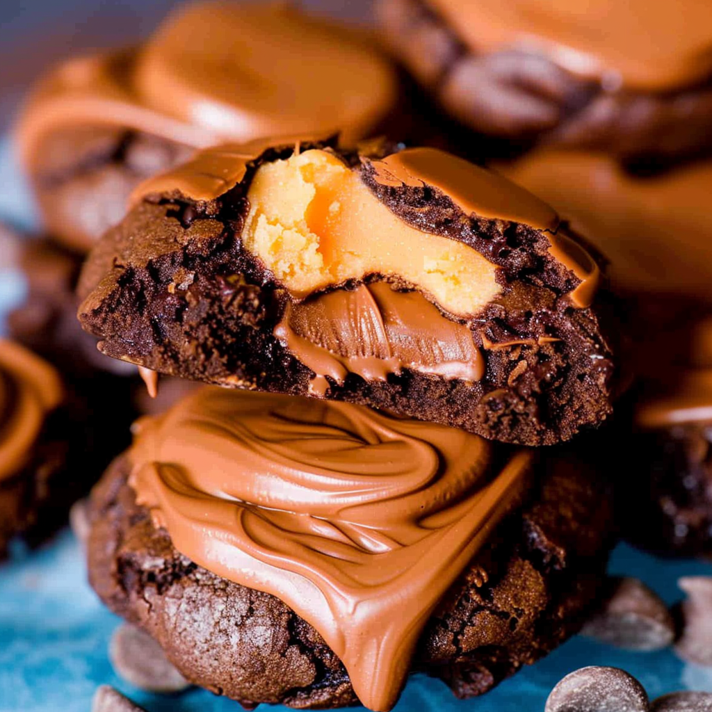 Buckeye Brownie Cookies