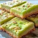 Buttery Pistachio Sugar Cookie Bars