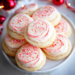 Candy Cane Frosted Cookies