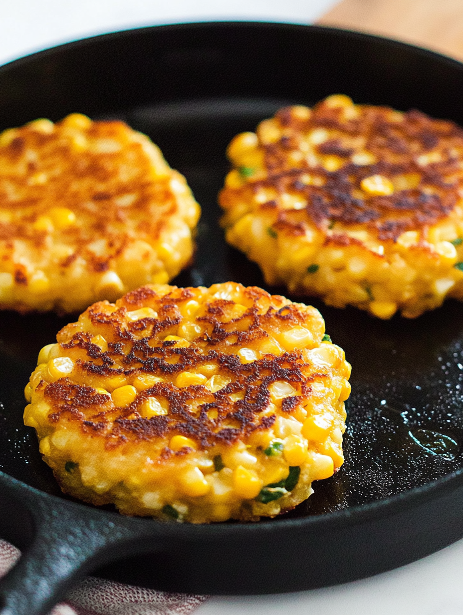 Cheesy Corn Fritters