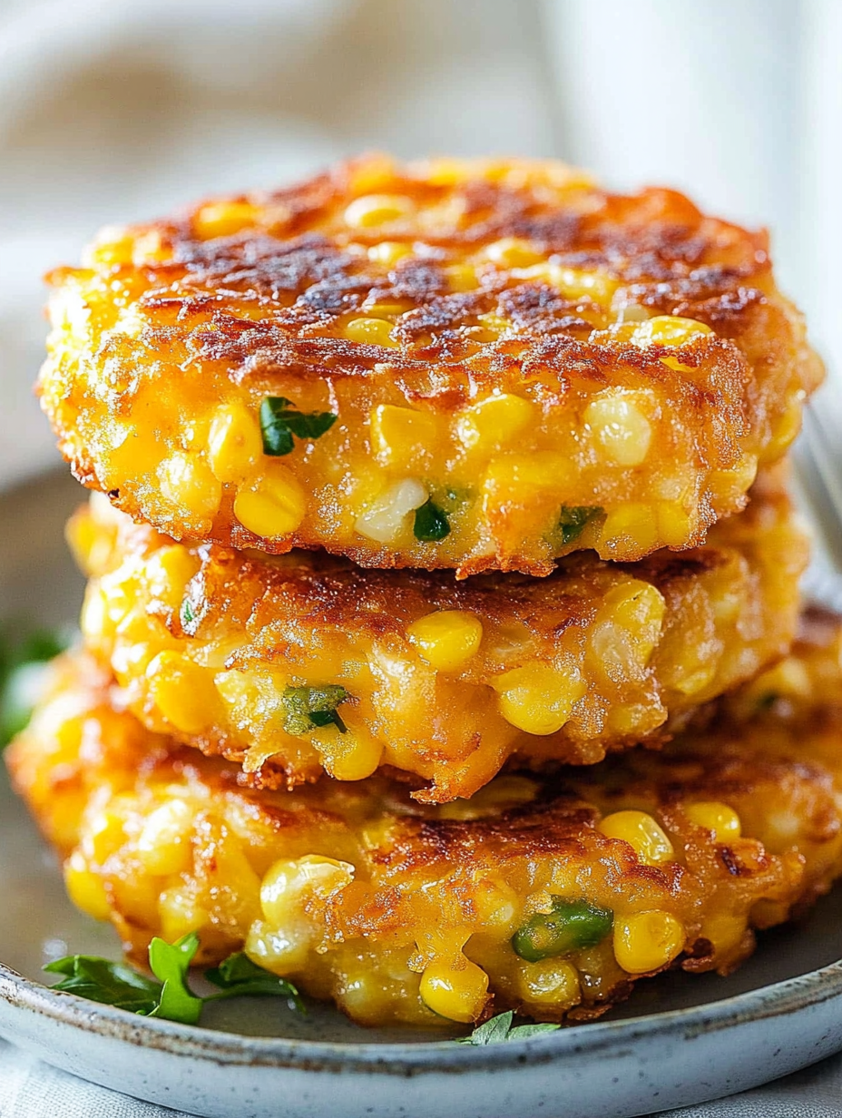 Cheesy Corn Fritters