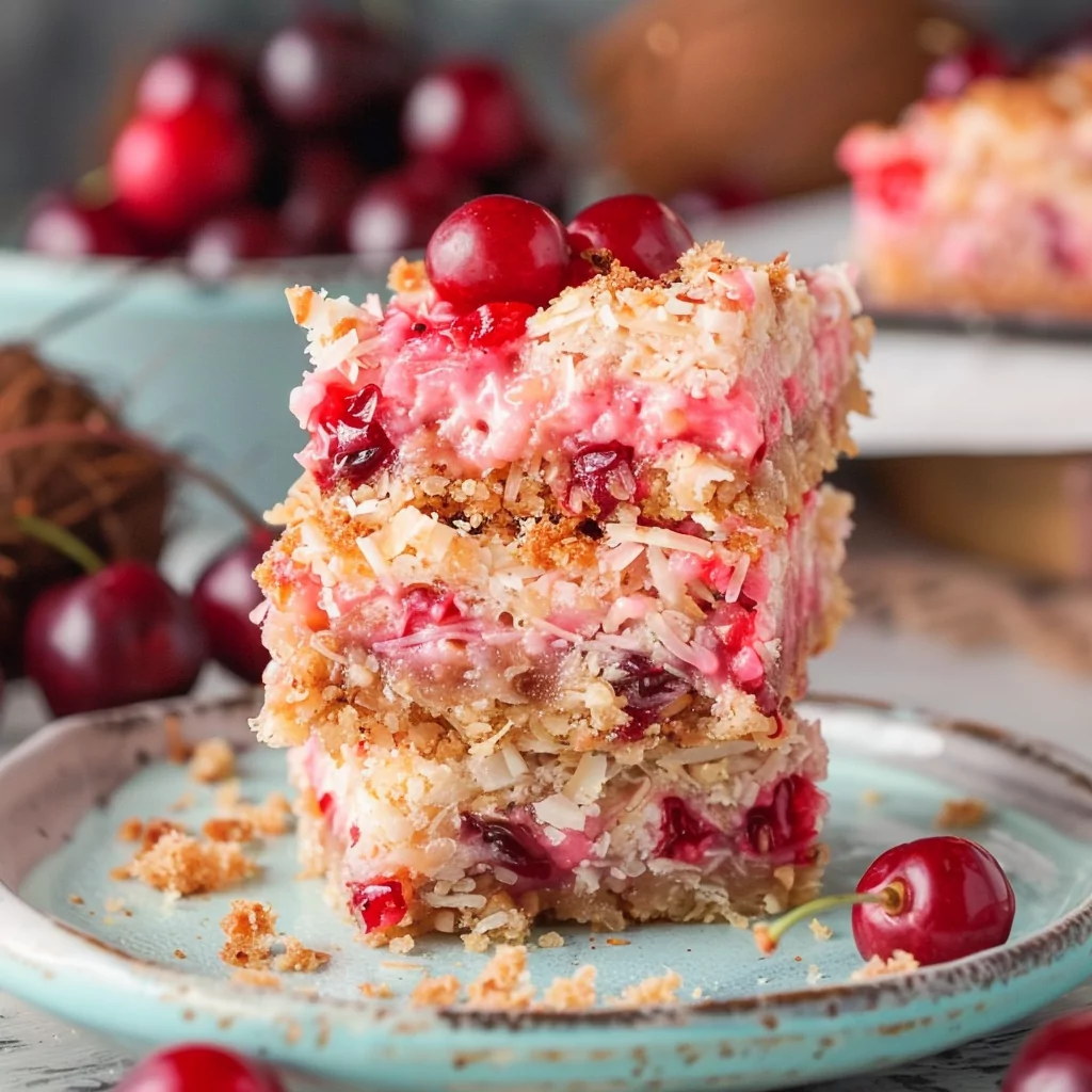 Cherry Coconut Magic Bars