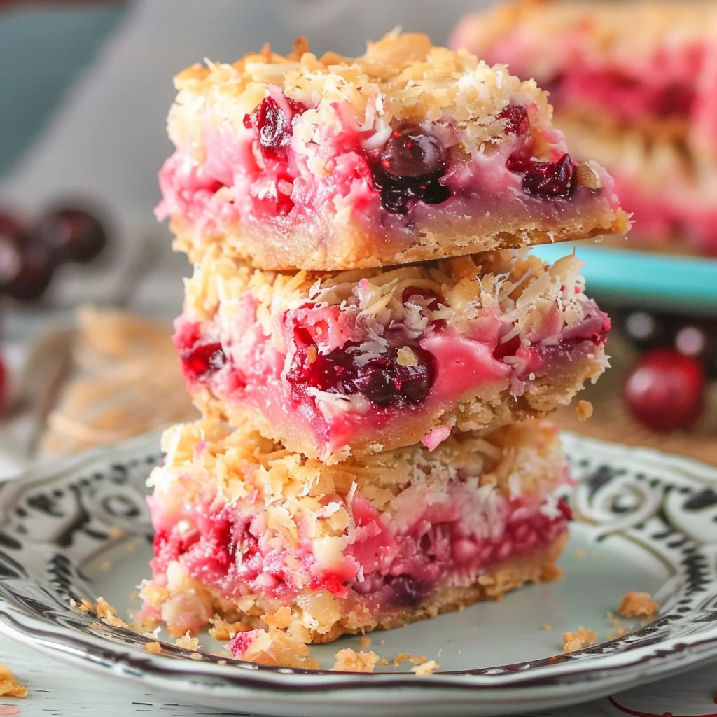 Cherry Coconut Magic Bars