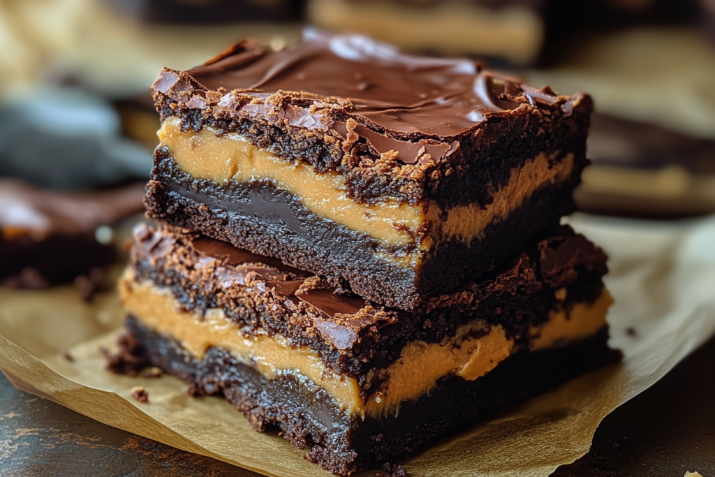 Chocolate Peanut Butter Brownie Bars