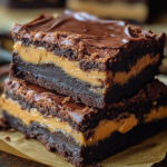 Chocolate Peanut Butter Brownie Bars