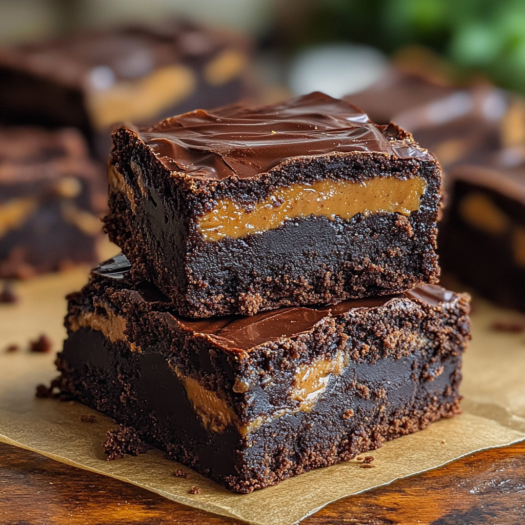 Chocolate Peanut Butter Brownie Bars