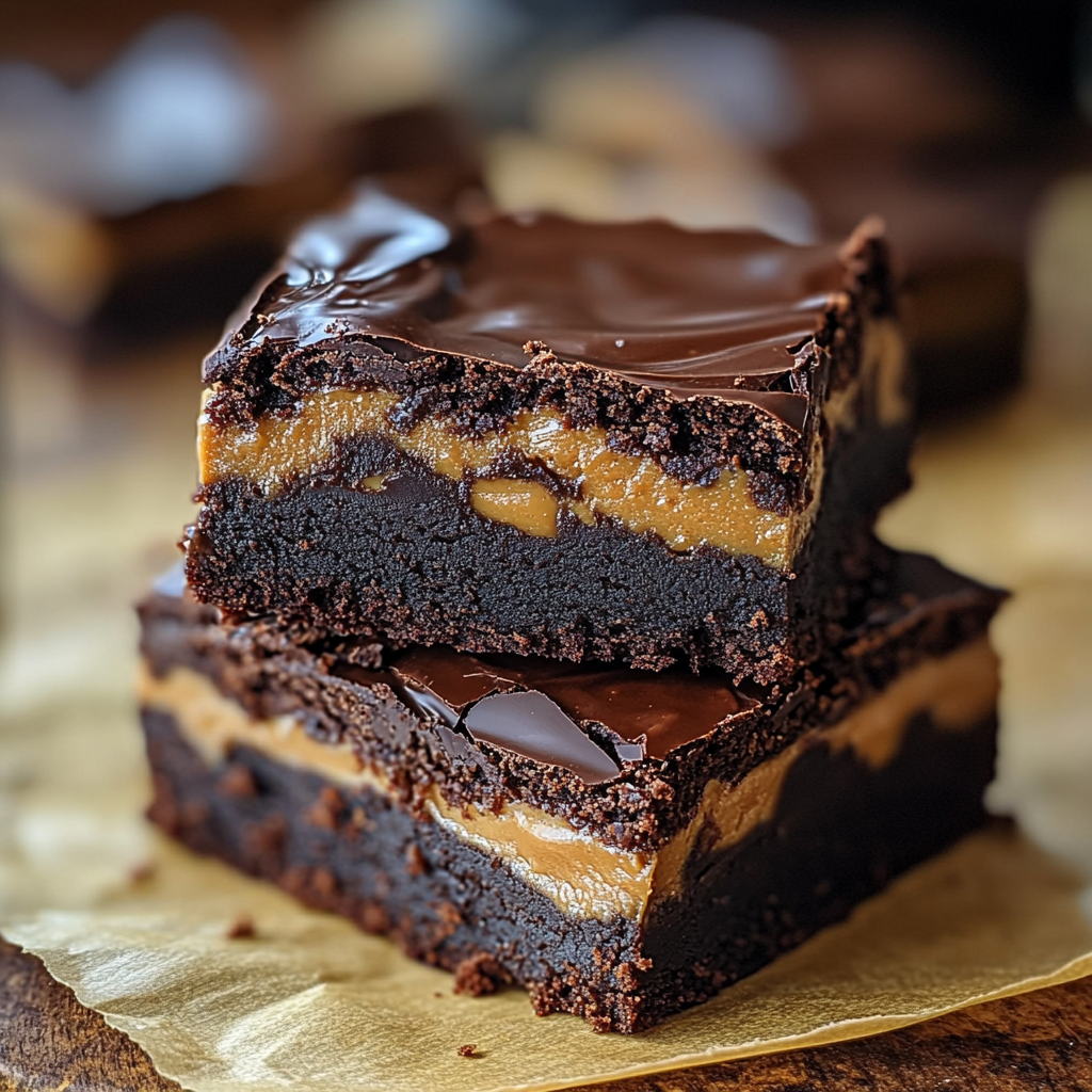 Chocolate Peanut Butter Brownie Bars