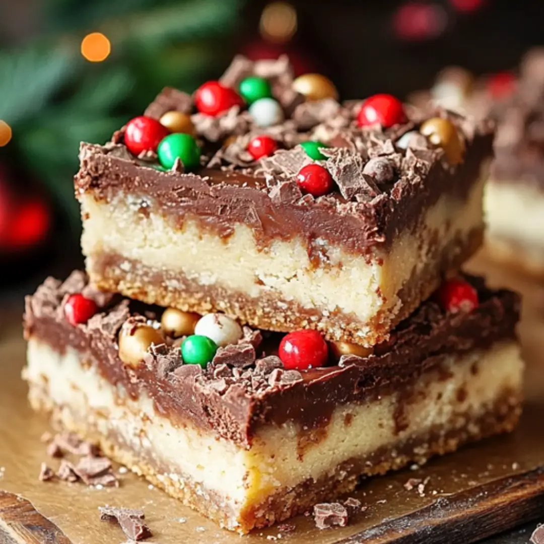 Christmas Chocolate Layer Bars