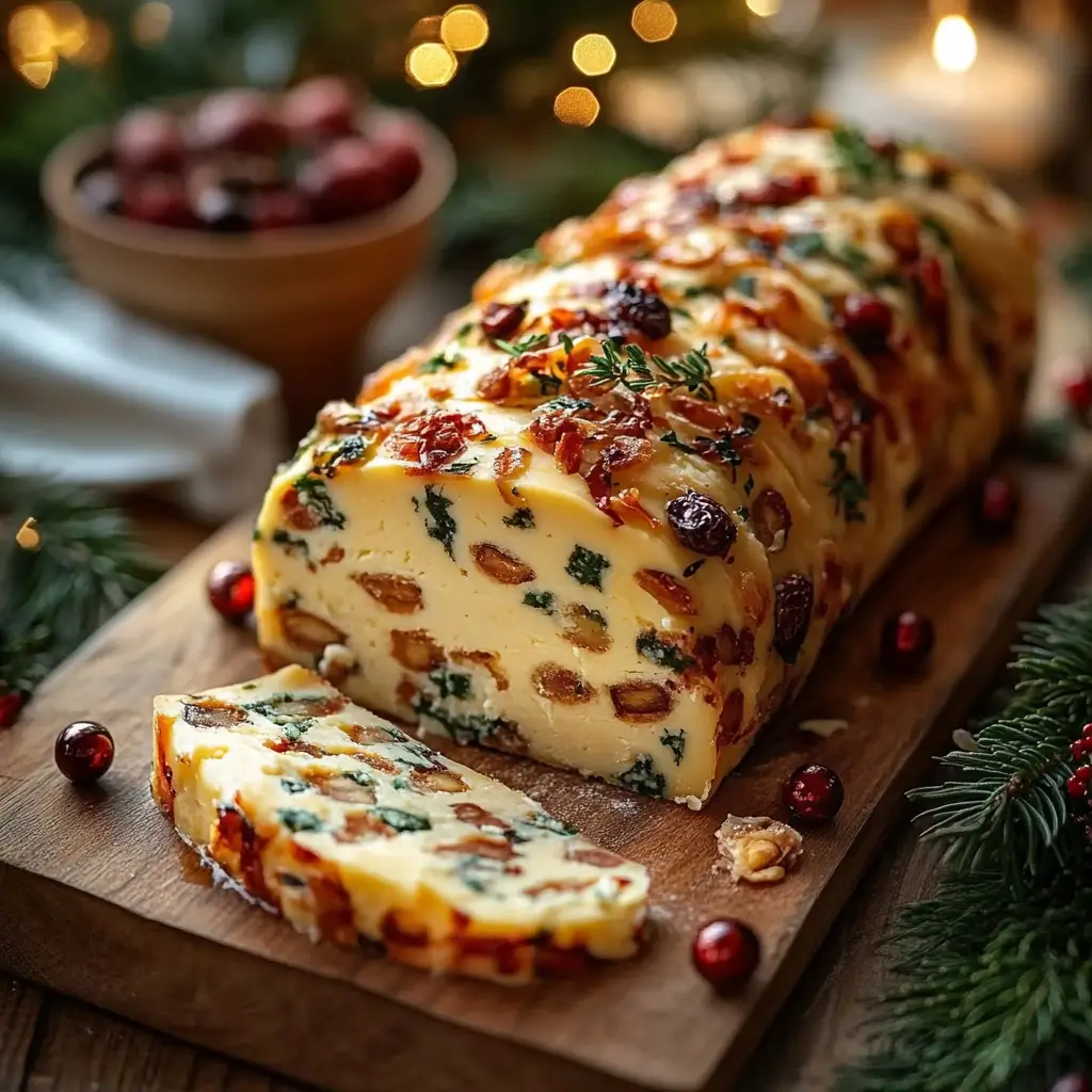 Christmas Italian Cheese Log