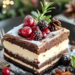 Christmas Yule Log Sheet Cake