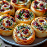 Cranberry Feta Pinwheels