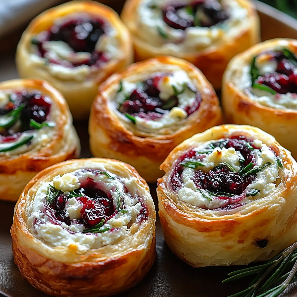 Cranberry Feta Pinwheels