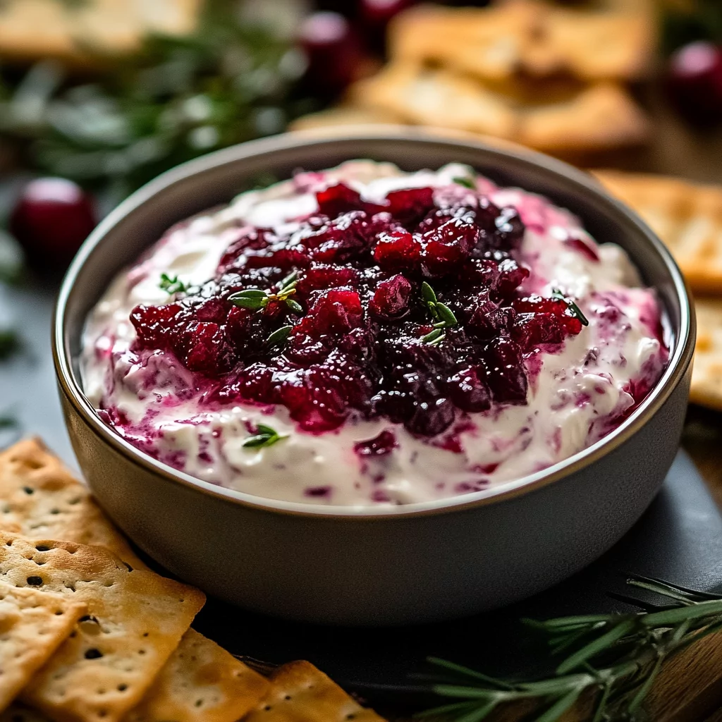 Cranberry Jalapeño Cream Cheese Dip