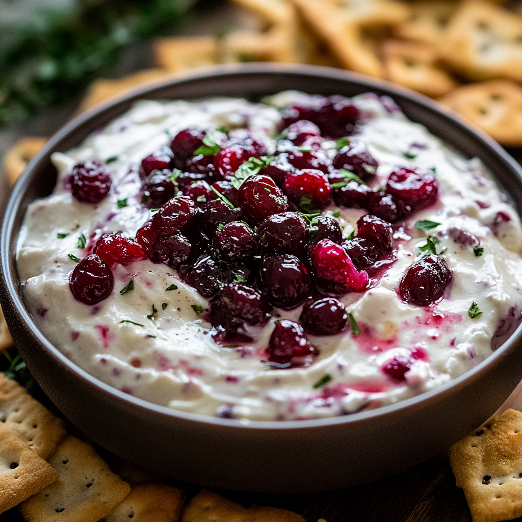 Cranberry Jalapeño Cream Cheese Dip