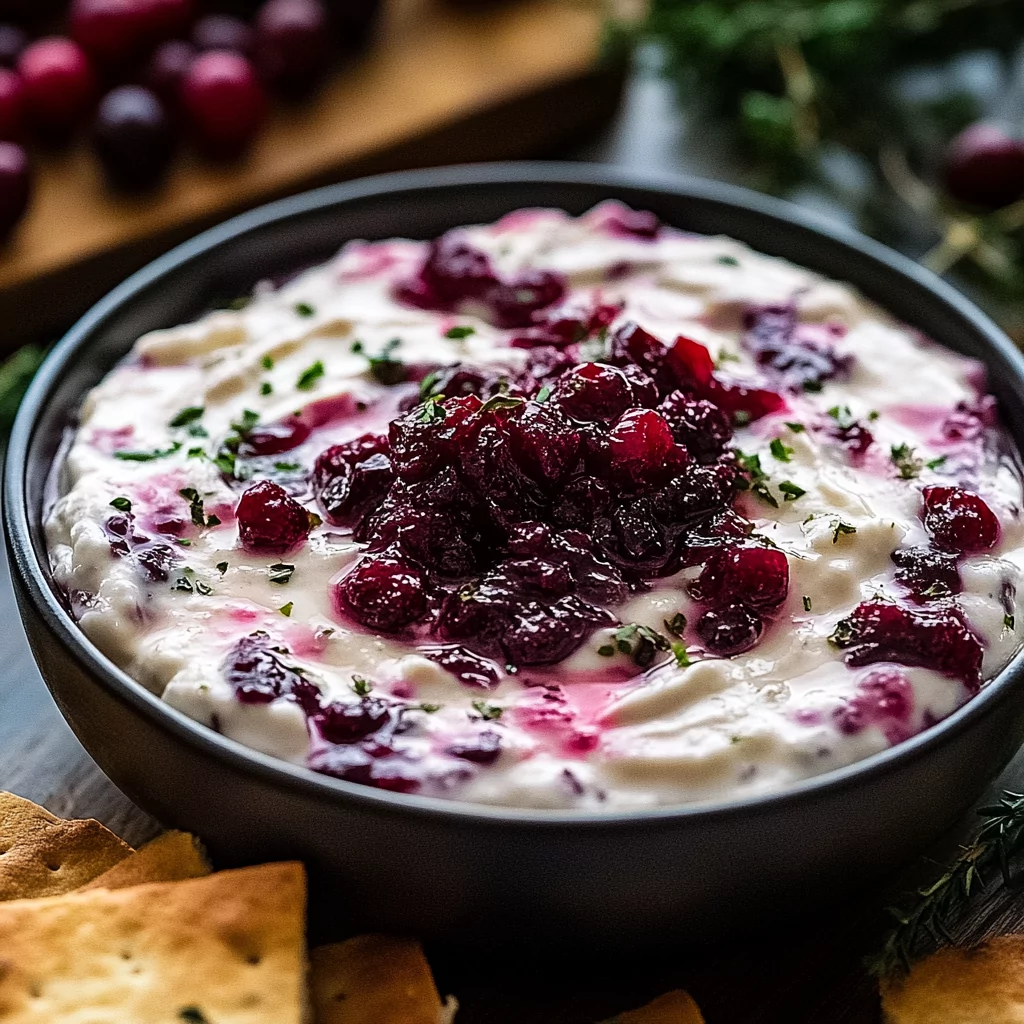 Cranberry Jalapeño Cream Cheese Dip