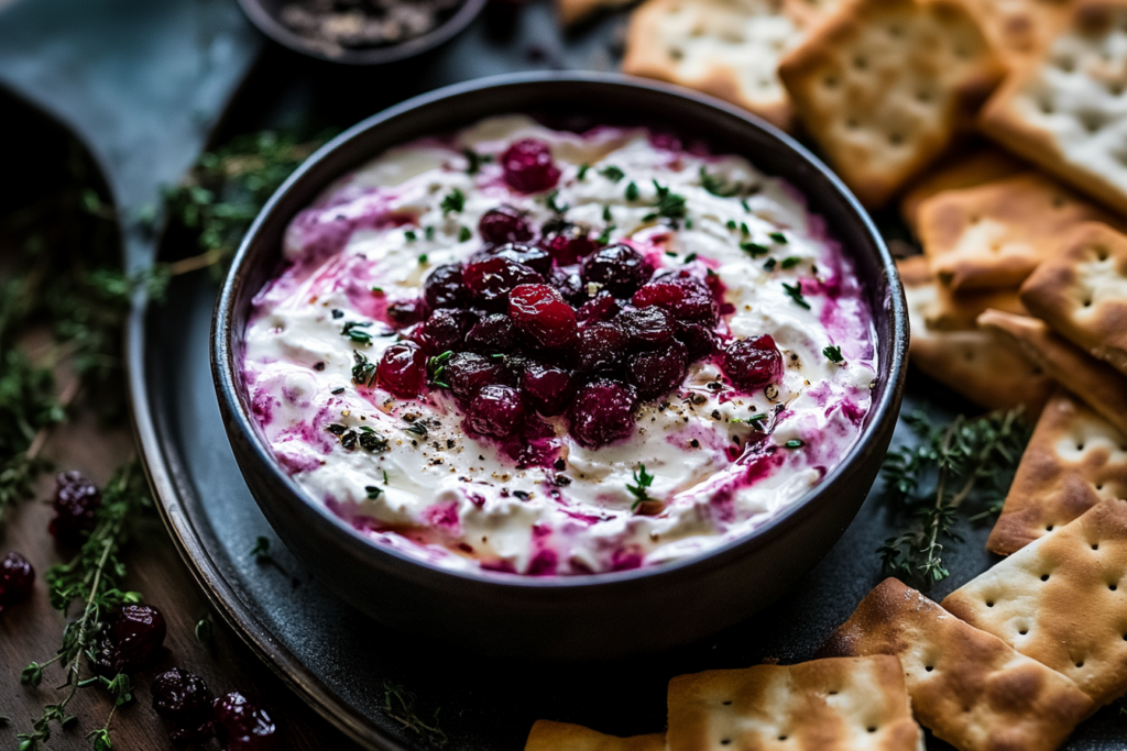 Cranberry Jalapeño Cream Cheese Dip