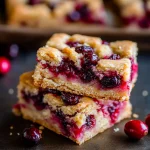 Cranberry Shortbread Bars