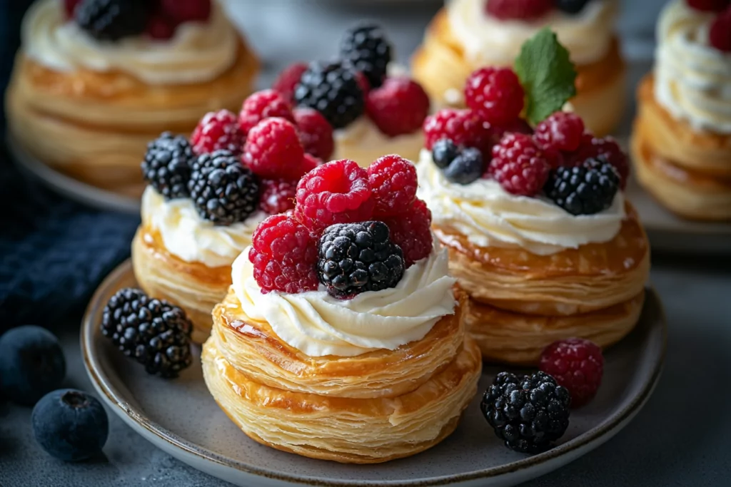 Cream and Berry-Filled Pastry Balls Recipe