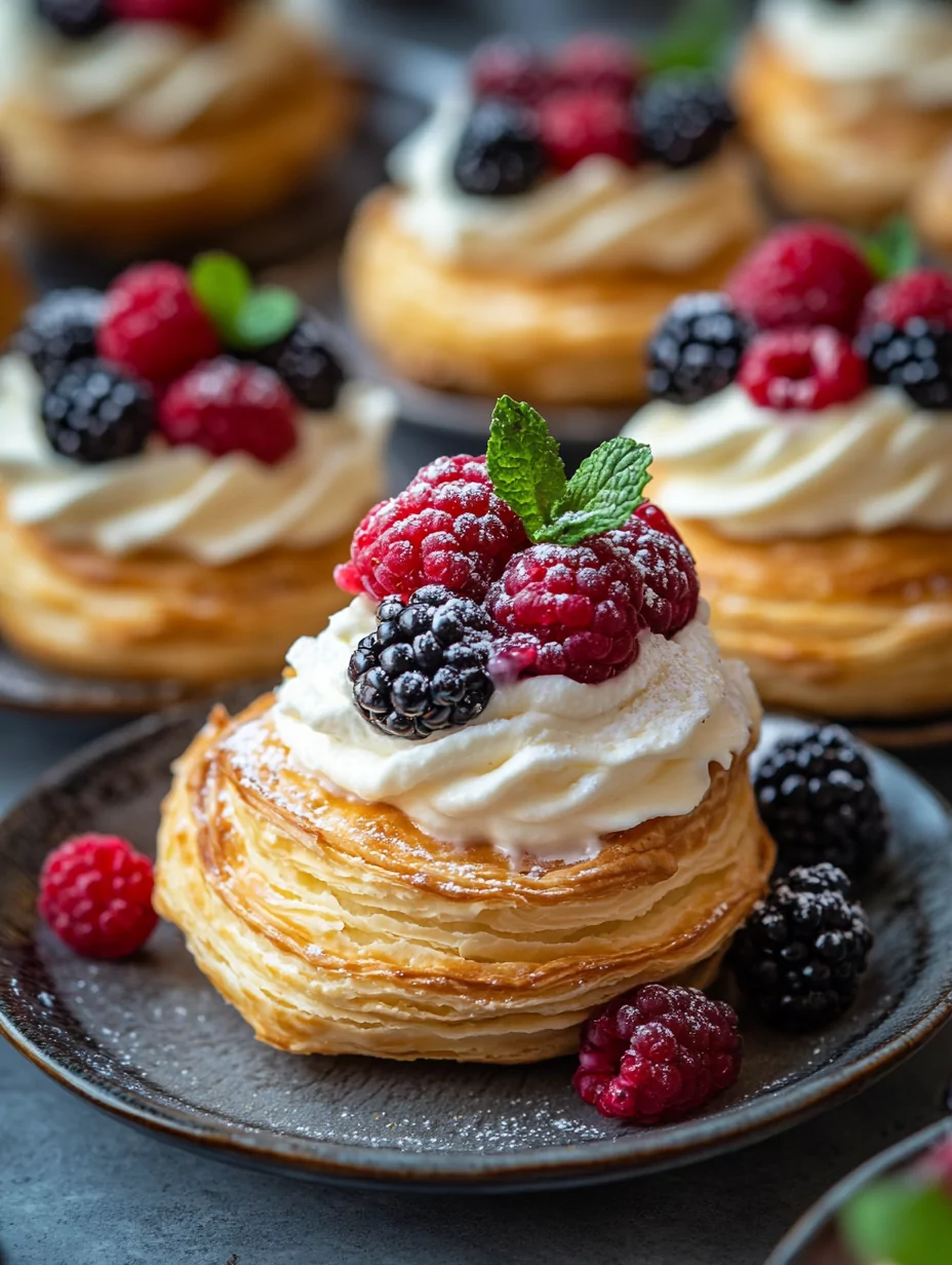 Cream and Berry-Filled Pastry Balls Recipe