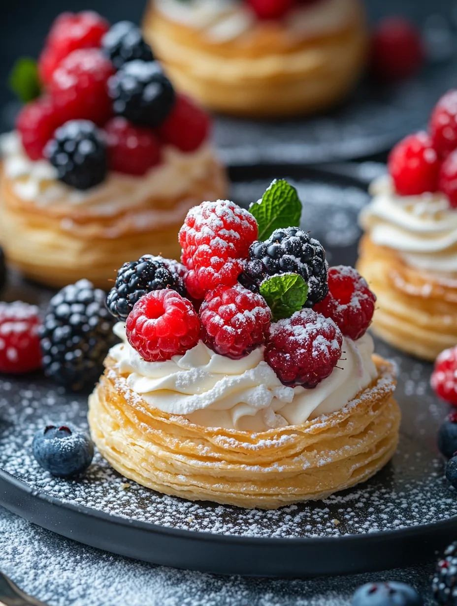 Cream and Berry-Filled Pastry Balls Recipe