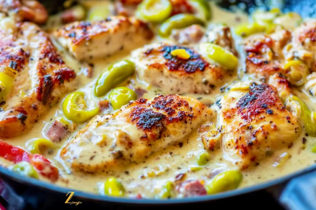 Creamy Pepperoncini Chicken Skillet