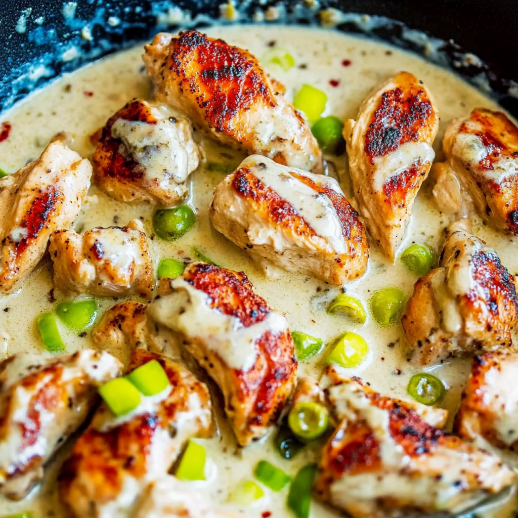 Creamy Pepperoncini Chicken Skillet