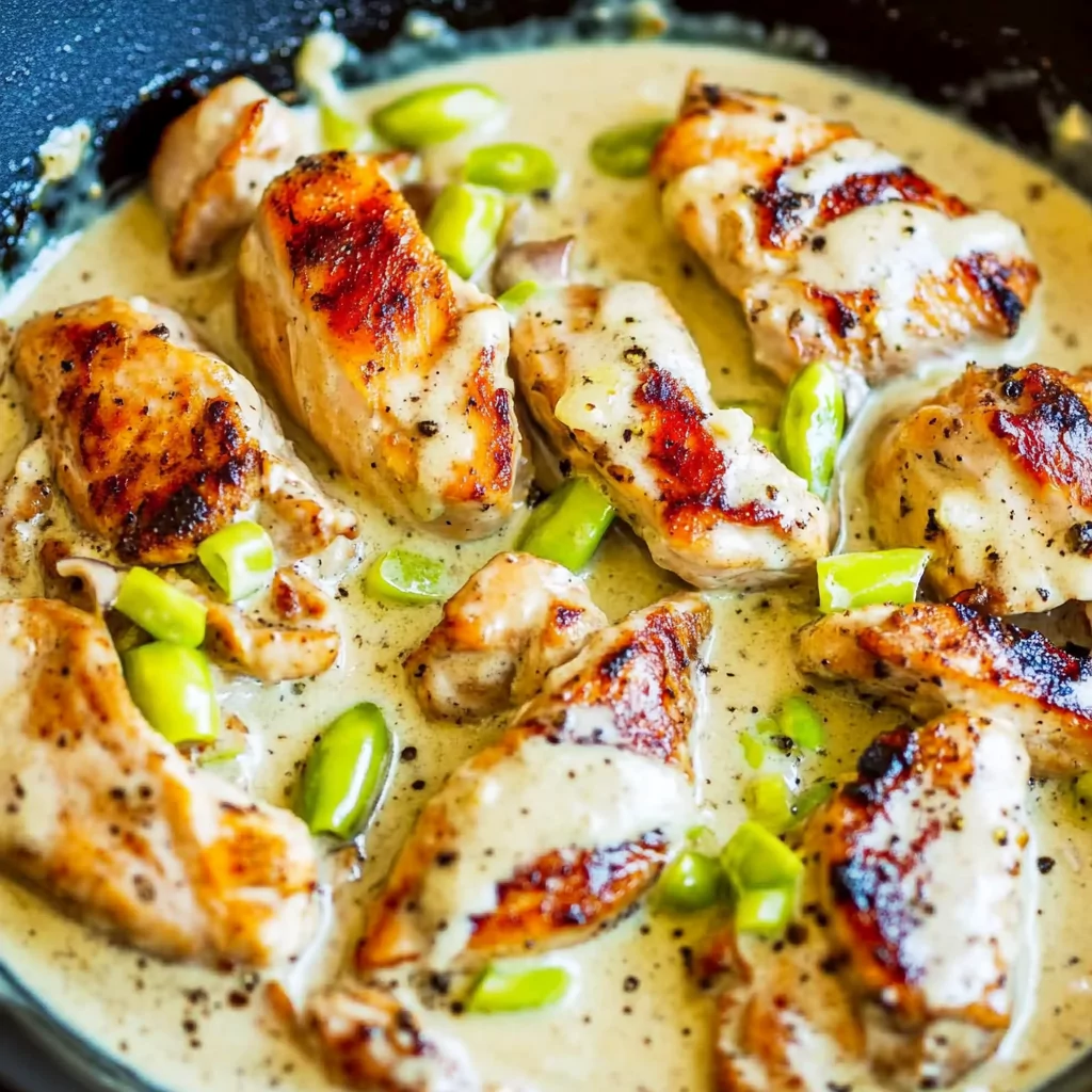 Creamy Pepperoncini Chicken Skillet