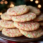 Crispy Buttery Candy Cane Cookies