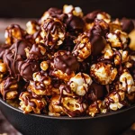 Dark Chocolate Caramel Popcorn