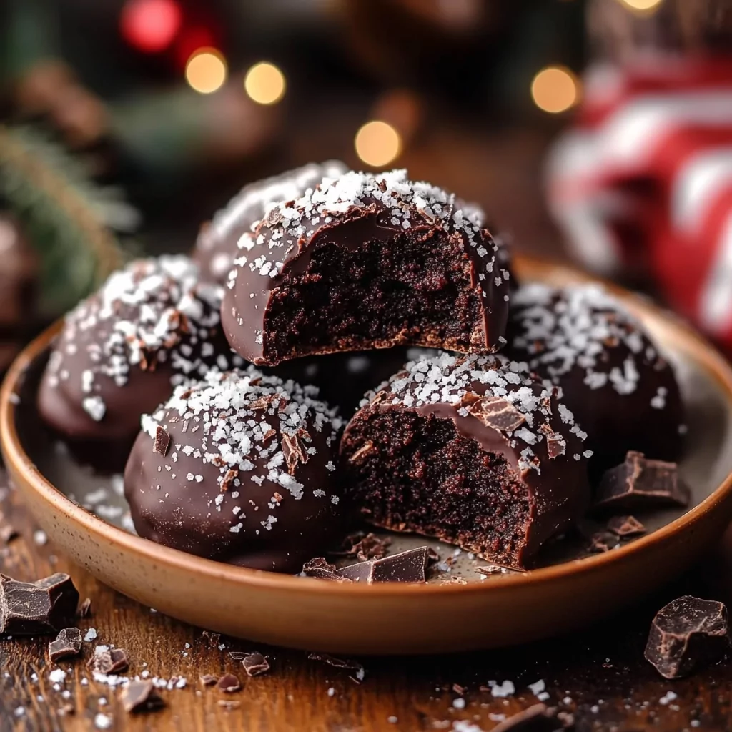 Double Chocolate Snowball Cookies