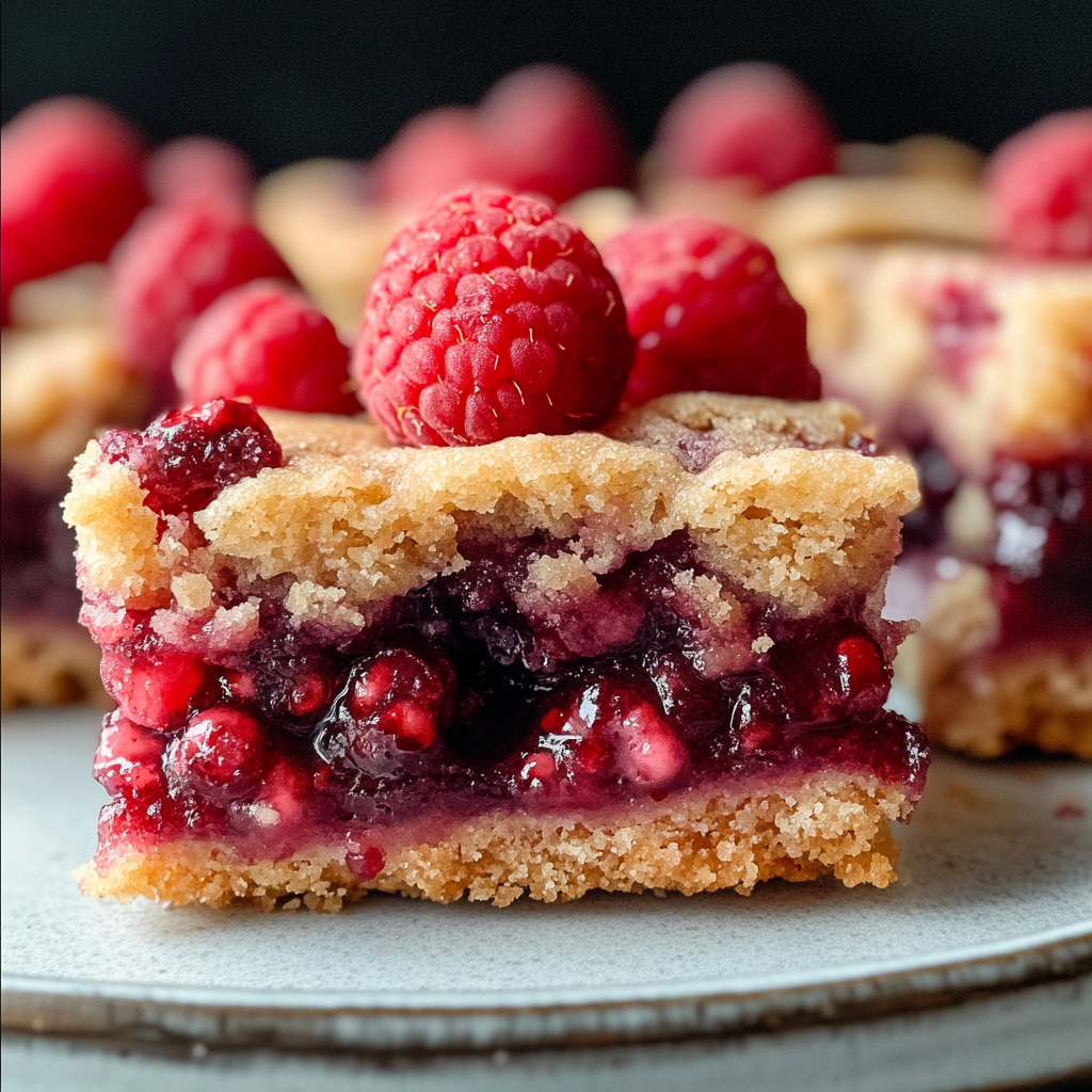 Five Ingredient Raspberry Bars