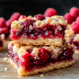 Five Ingredient Raspberry Bars