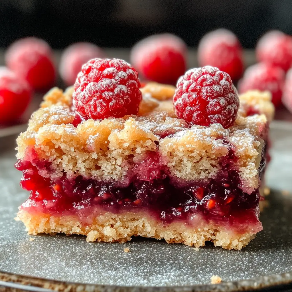 Five Ingredient Raspberry Bars