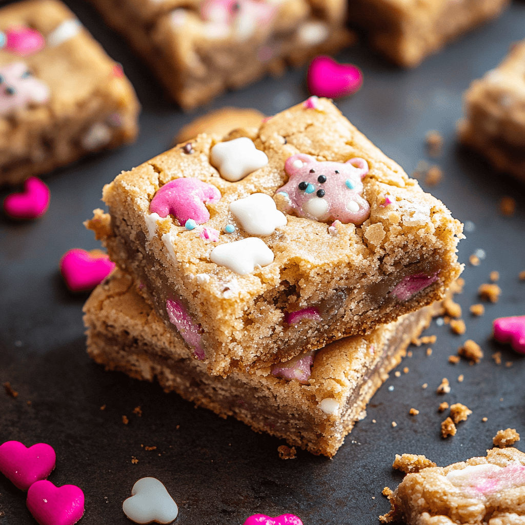 Frosted Animal Cookie Blondies