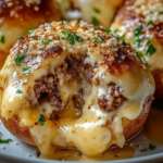 Garlic Parmesan Cheeseburger Bombs