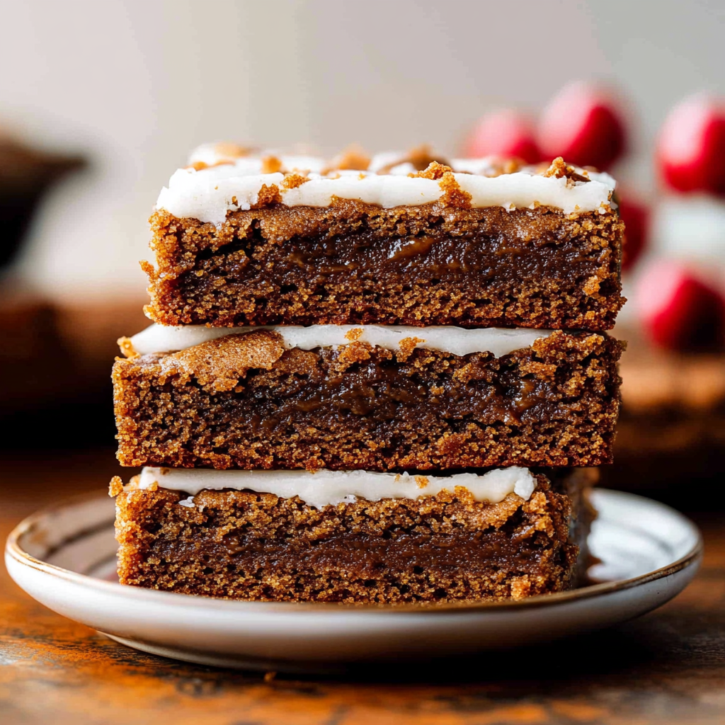 Gingerbread Cookie Bars